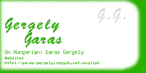 gergely garas business card